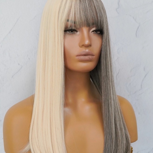 ASHLEY Grey Fringe Wig - Picture 1 of 4